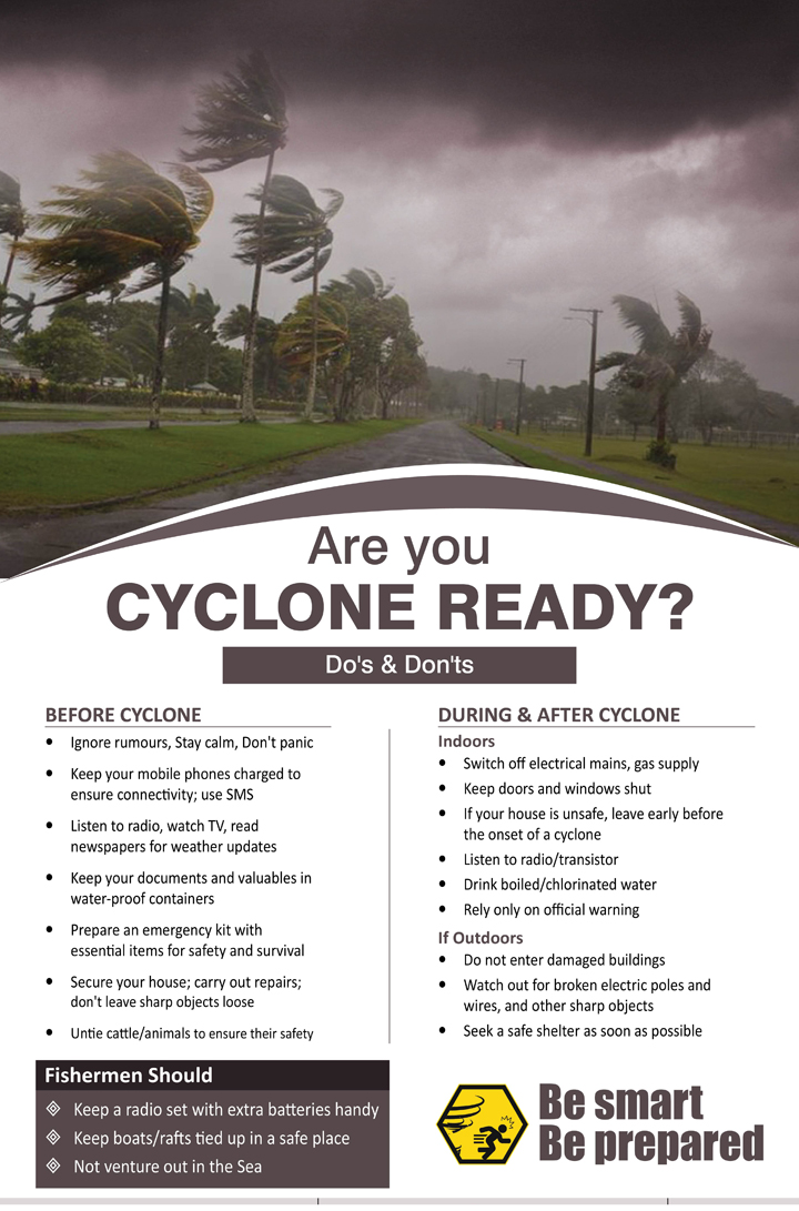 Are you cyclone ready? Do’s and don’ts of cyclone.